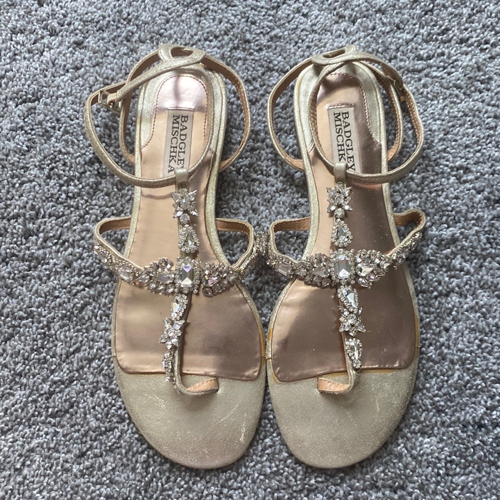Badgley Mischka Embellished Sandals